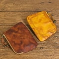 thumbnail image 5 of 1PCS Mini Coin Purse for Women Zipper Leather Coin Purse Leather Change Purse Coin Purse for Coins and Various Cards Leather Coin Pouch (Yellow), 5 of 6