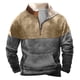 thumbnail image 1 of pstuiky camisas de hombre de manga larga, Sudadera informal de manga larga con cuello alto y estampado de leopardo para Halloween para hombre top de hombre s, 1 of 3