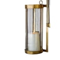 thumbnail image 3 of KALALOU Large Brass Finished & Glass Wall Mounted Hurricane, One Size, 3 of 3