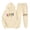 C01, variant on Women's Sweat Suits and Joggers Sets Elastic Waist Size Small Fashion Sports Casual Coat Long Pants Hooded Sweater Pants Set Long Sleeve Hooded Set