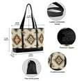 thumbnail image 2 of FORMRS Canvas Laptop Tote Bag for Women with 15.6" Computer Compartments Shoulder Handbag, Geometric Designs, 2 of 7
