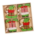 thumbnail image 4 of Adornos navideños Macarena 12 decoraciones colgantes de madera para Navidad, 4 of 8