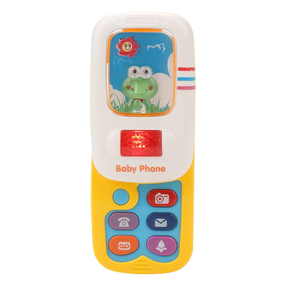 Baby Kids Cute Simulation Cell Phone Musical Toy with Light Playful Learning Educational Toys Baby Mobile Phone Toy