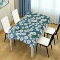 thumbnail image 7 of SKYSONIC Daisy Flower Tablecloth Waterproof Washable Polyester Square Table Cover Durable Tablecloth for Kitchen Dining Table Party Decor (60 X 120 Inch), 7 of 7