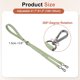 thumbnail image 2 of Correa de bolso de cuero genuino de 0.6" para bolso (Verde Lago, Hebilla Negra), 2 of 6