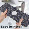 thumbnail image 6 of Sikiie Boho Style Sunflowers Design Splash Guard for Sink Faucet-1 PC Super Absorbent Fast Drying Mat Sink Gadgets-Splash Guard for Kitchen, Sink Mat, 6 of 7