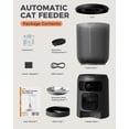 thumbnail image 7 of 5L Automatic Cat Feeder with Dual 2K HD Camera, WiFi Food Dispenser for Cats & Small Dogs, Laser Toy & Diet Tracking, 7 of 7