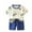 Beige, variant on Odeerbi Toddler Boys Girls 2 Piece Outfits Cotton T-shirt Shorts Set Summer Clothes Baby Cute Printed Round Neck Short Sleeve + Shorts Set Sky Blue