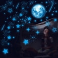 thumbnail image 3 of Adhesivos de pared Robmoda que brillan en la oscuridad con estrellas para techo, 3 of 7
