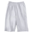 thumbnail image 2 of Shorts estilo bermudas con cintura elástica para mujer, color gris, talla grande, 2 of 3