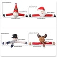 thumbnail image 2 of LUODU Christmas Decorations Indoor Curtain Decorations 3D Christmas Old Man Santa Snowman Fawn Curtain Button Family Christmas Atmosphere Dress Up, 2 of 8