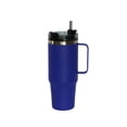 thumbnail image 2 of 30 Oz Stainless Steel Tumbler with Handle & Straw -  Royal Blue, 2 of 2