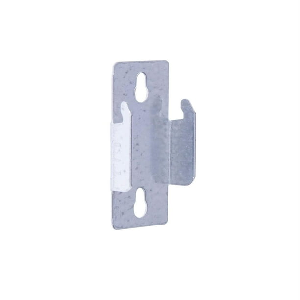 Soporte para barra de cortina Kenney Silver Lockseam, doble