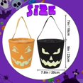 2pcs Glowing Halloween Basket Pumpkin Halloween Bucket Multipurpose
