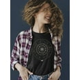 thumbnail image 2 of Zodiac Wheel Emoji - Astrology Horoscope Constellation Women's T-shirt, 2 of 4