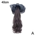 thumbnail image 2 of Extension de Cheveux Queue de Cheval à Clipser Synthétique Ondulée pour Femmes - 16/20 Pouces Résistant à la Chaleur, 2 of 7