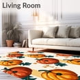 thumbnail image 2 of ODIKA 5'x7' Machine Washable Non-Slip Area Rug, Countryside Gourd Patch Mosaic High Traffic Rug with Pad, Orange, 602500, 2 of 8