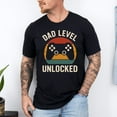 thumbnail image 2 of Funny Gamer Dad Shirt, Dad Level Unlocked Shirt, New Dad Gift, Retro Game Controller Tee, First Father's Day T-Shirt, 2 of 3