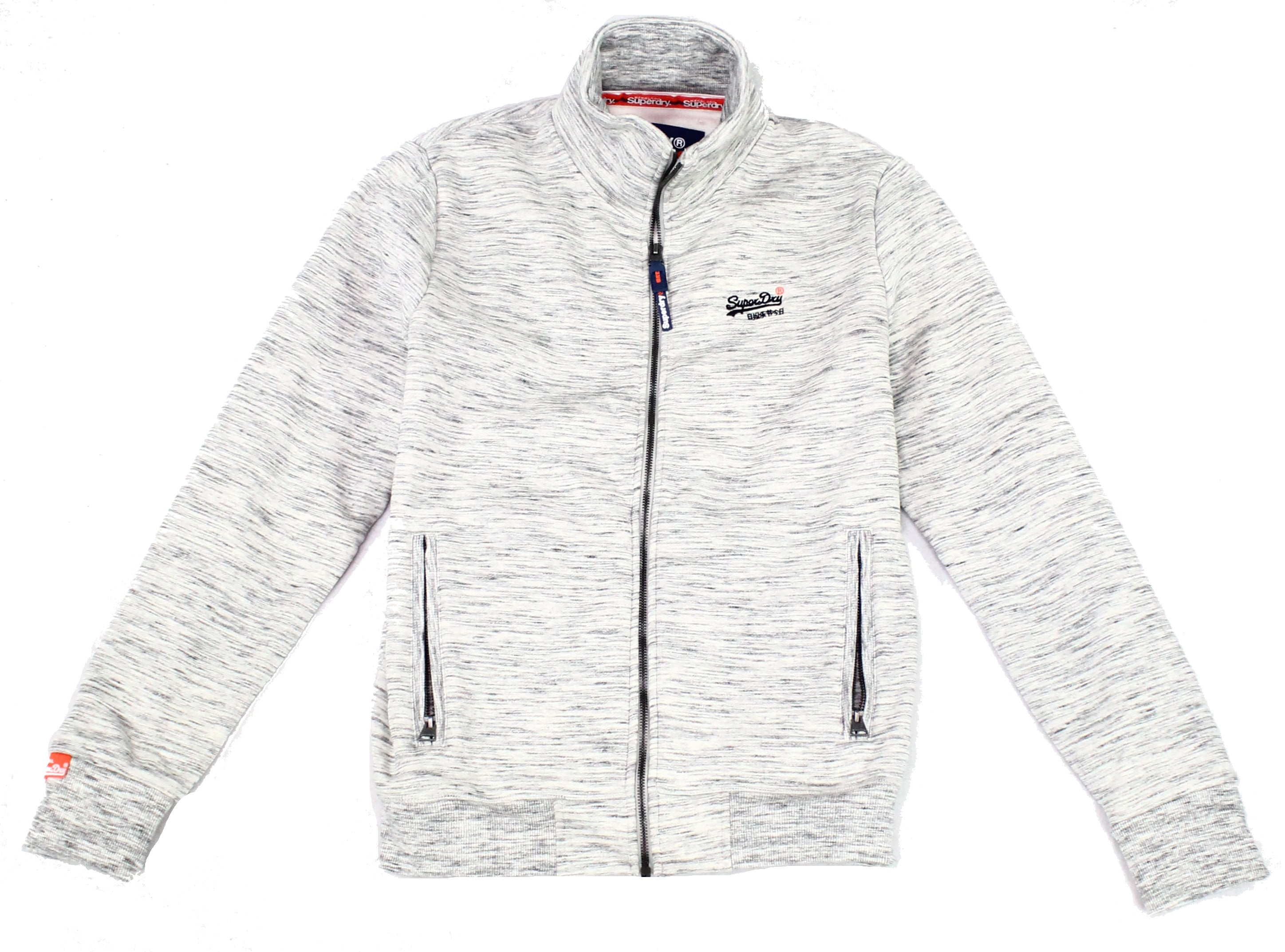 Superdry Mens Track Jacket Fleece-Lined 