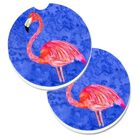 - Flamingo Set of 2 Cup Holder Car Coasters 8685CARC
