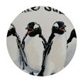thumbnail image 4 of Orinice Penguins Cute Funny Round Table Cover Stain Resistant Washable Indoor Outdoor Tablecloth Kitchen Dining Wedding Parties Picnic Camping 100% Polyester Fiber 42-46, 4 of 8