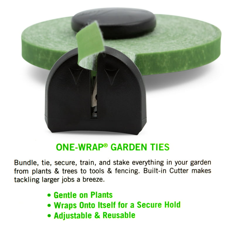 Velcro One-Wrap Garden Tree & Plant Tie Roll, Support Strap, 50-ft x 1/2-in