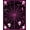 Black, Pattern 9, variant on ODIKA 4'x6' Machine Washable Non-Slip Area Rug, Web Marvelous Circular High Traffic Rug, Blue, 88626