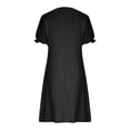 thumbnail image 6 of TaTaai Women's Glitter T-Shirt Dress with Short Sleeves, Flattering A-Line Silhouette, and Sparkly Party Style Gift, 6 of 6