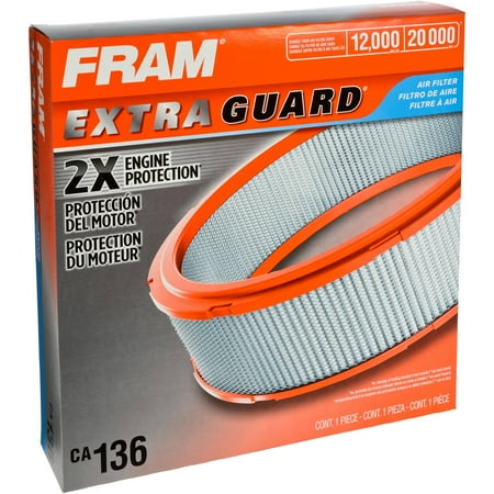 FRAM CA136 Extra Guard Engine Air Filter for Select Buick Chevrolet Oldsmobile and Pontiac Vehicles Fits select: 1970 CHEVROLET MALIBU 1967 CHEVROLET CAMARO