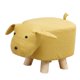 thumbnail image 1 of Reposapiés infantil con forma de animal, taburete para cambiar zapatos, otomano infantil con dibujos animados Perro amarillo, 1 of 9