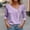 Purple, variant on Njoeus Summer Tops for Women 2025 Summer Shirts for Women 3/4 Sleeve T Shirts for Women V Neck Cute Tshirt Solid Color Three Quarter Sleeve Henleys Shirts Blouses 2025 Trendy Fashion Tunic T-Shirt Whi