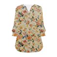 thumbnail image 4 of MEICHEN Blouses for Women Casual 3/4 Sleeve Womens Tops V Neck T Shirts with Cuffs Summer Fashion Clothing for Women, 4 of 4