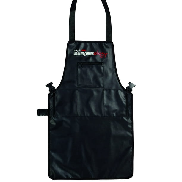 Delantal de Barbero BabylissPro Barberology Negro Repelente al Agua