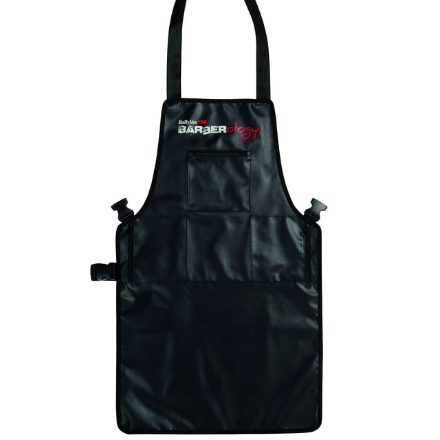 Delantal de Barbero BabylissPro Barberology Negro Repelente al Agua