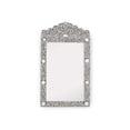 thumbnail image 1 of Mother of pearl inlay crested mirror, mop wall mirror, mother of peal inlay mirror grey, 1 of 1