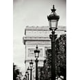 thumbnail image 2 of Berzel, Erin 23x32 White Modern Wood Framed Museum Art Print Titled - Parisian Lightposts BW I, 2 of 4