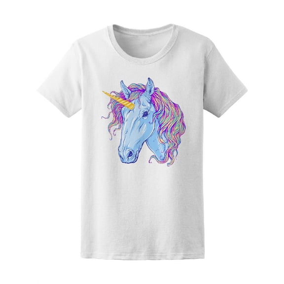 Pastel Bright Color Unicorn T-Shirt Women -Image by Shutterstock, Female Large