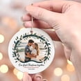 thumbnail image 4 of Add Photo Couple First Christmas Together Ornament 2025, Custom Name Text Date Mr & Mrs 1st Christmas Ornament Gift for Newlywed Couple, Wedding Anniversary Keepsake Decoration, 4 of 5