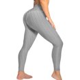 thumbnail image 4 of Fitness Pantalones de yoga ajustados de cintura alta para mujer Fitness Running Leggings delgados (Gris XL) Ehuebsd Para Estrenar, 4 of 6