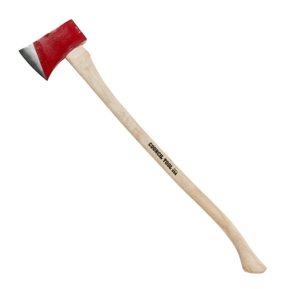 COUNCIL TOOL Single Bit Axe - 3.5 lb. Dayton Pattern Axe with 36" Curved Wooden Handle & Forged Steel Head - 35DR36C CA2