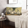 thumbnail image 6 of Naloa Vintage Garlic Bread Illustration Pillowcase, Throw Pillowcase, Wrinkle-Free, Stain-Resistant with Hidden Zipper for Bedroom Sofa-16"x24", 6 of 6