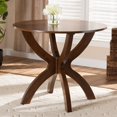 thumbnail image 5 of Baxton Studio Tilde Modern and Contemporary Walnut Brown Finished 35-Inch-Wide Round Wood Dining Table, 5 of 5