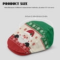 thumbnail image 4 of Chririnla Christmas Polyester Forward Newsboy Hat Featuring Santa Snowflake, Vintage Flat Ivy Cap for All Season Outdoor Hiking, 4 of 4