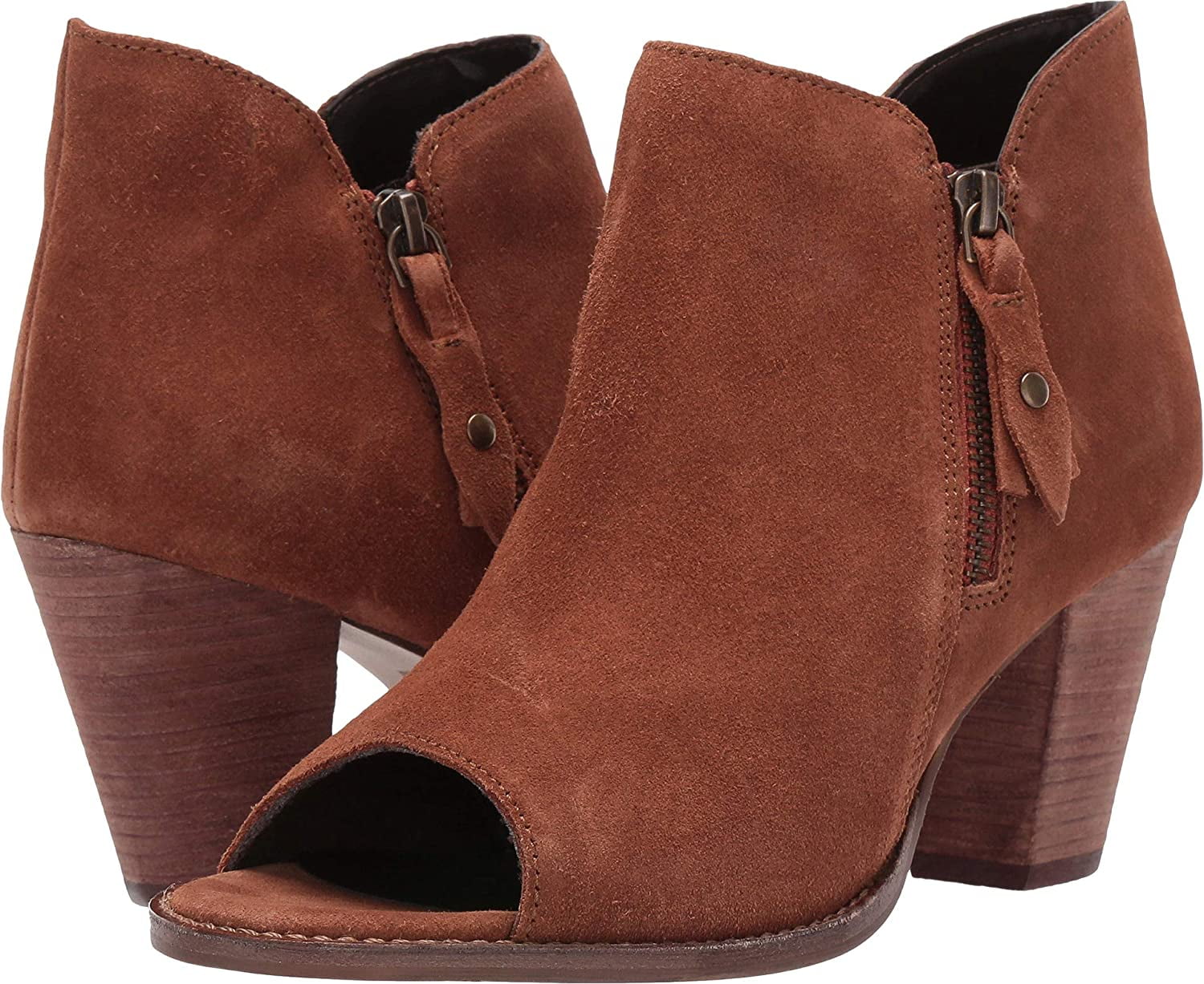 rust brown booties