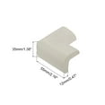 thumbnail image 2 of Unique Bargains Corner Guards Edge Protectors, 4Pack Foam Safety Bumper L Shape, 55mm/2.16'(L) , Gray, 2 of 5