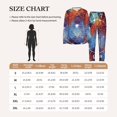 thumbnail image 5 of Womens Lounge Sets 2 Piece Pajamas Outfits Long Sleeve Casual Sweatsuits, Magic Circle With Zodiacs Sign, 5 of 6