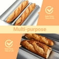 thumbnail image 5 of 2 pc Sourdough Bread Pan - Heavy Duty 15x13 Inch Baguette Baking Tray for Home Bakers, Send Goods from Local Warehouse, 5 of 5