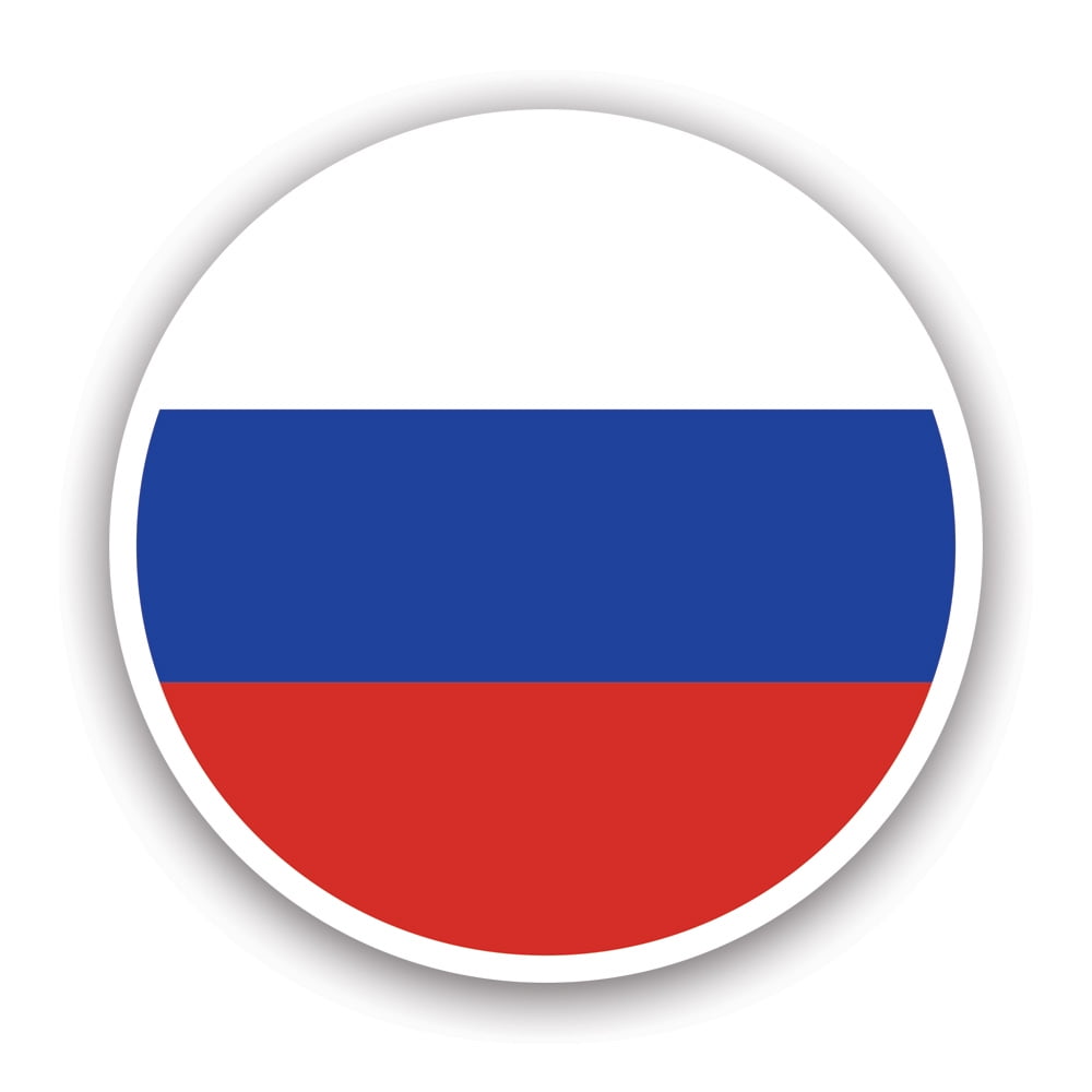 Russia Flag Rectangular Sticker, Zazzle