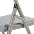 thumbnail image 5 of Norwood Commercial Furniture Heavy-Duty Indoor/Outdoor Blow-Molded Plastic Folding Chair (Pack of 4) Gray, 5 of 8