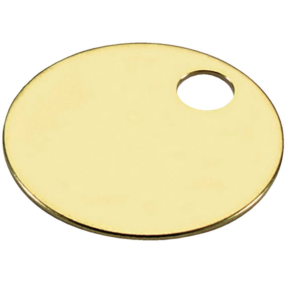 Lucky Line Plastic Key Tag - Round Key Tag - 1 Piece — Residential Use, Standard Application